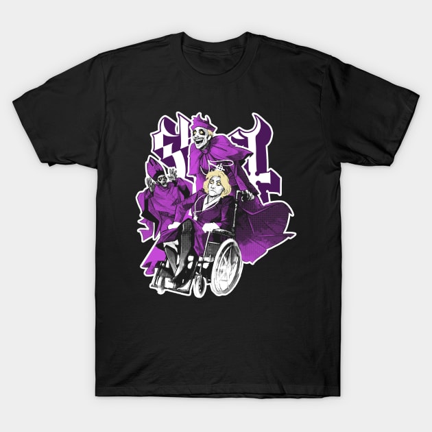 Funny Ghost Dark Purple T-Shirt by Punk Fashion